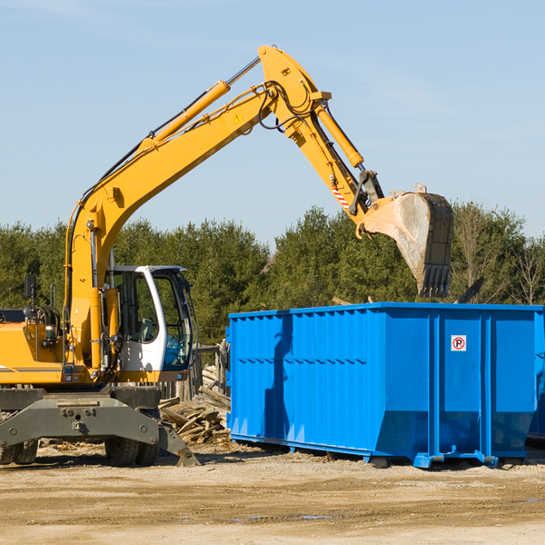 can i choose the location where the residential dumpster will be placed in Knowles Oklahoma